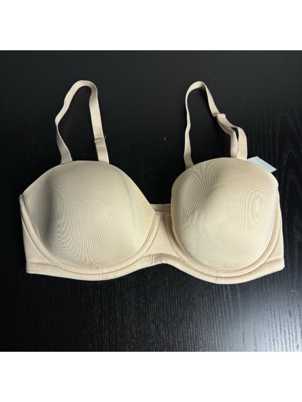 NWT WACOAL Size 38DD Red Carpet Strapless Bra Nude/Beige, Style 854119
